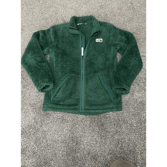 The North Face Jacket boys large Green Osito Full Zip Fleece Fuzzy Outdoors - Picture 1 of 4